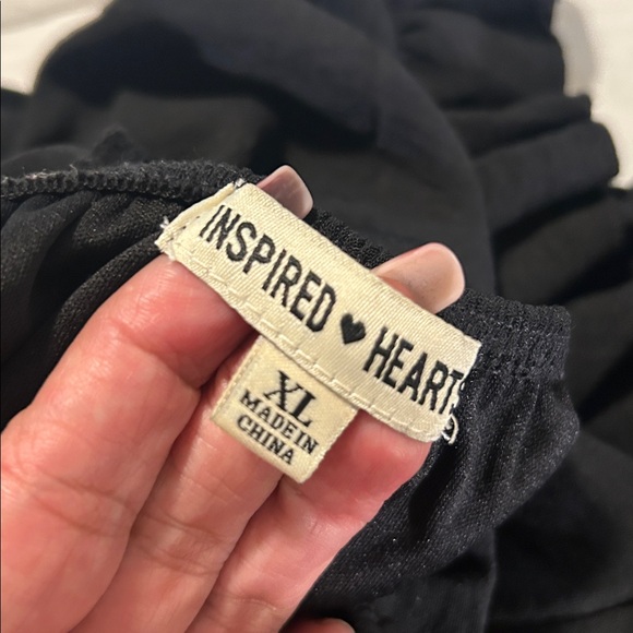 Inspired Hearts Black Ruffle Mini Dress - Picture 4 of 4